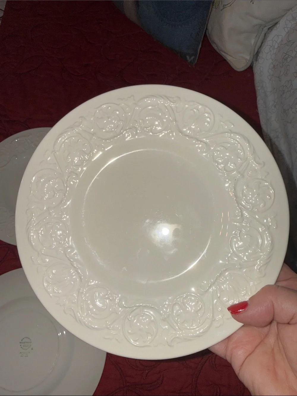 Vintage Wedgwood Patrician Salad Plates - Set of 4  8 3/8”